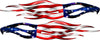 American Flag Eagle Flames Boat Vinyl Graphic Decals